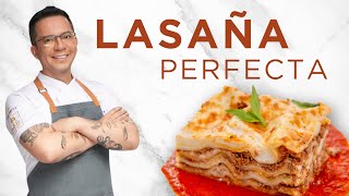 El secreto de la receta perfecta de Lasaña sin cocer primero la pasta [upl. by Lepp]