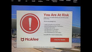 quotMcAfee Popupquot how to Remove [upl. by Einnoc]