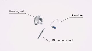 How to replace the receiver on a Phonak Audéo M hearing aid [upl. by Sherj]