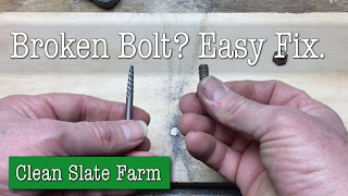 How to Remove a Broken Bolt or Broken Screw [upl. by Ynetruoc]