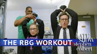 Stephen Works Out With Ruth Bader Ginsburg [upl. by Narag434]