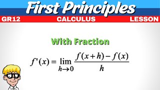 First Principles Calculus Grade 12  With Fraction [upl. by Ohl]