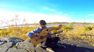 While My Guitar Gently Weeps  BeatlesGeorge Harrison  Harp Guitar Cover [upl. by Charlene]