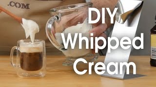 DIY whipped cream in 60 seconds [upl. by Najram]