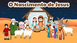 O NASCIMENTO DE JESUS HISTÓRIA ILUSTRADA PARA CRIANÇAS  NATAL [upl. by Nohtiek234]