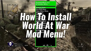 How To Install A CoD World At War Mod Menu RGHJTag [upl. by Mairem225]