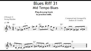 Blues Sax Riff of the Day for Tenor Sax [upl. by Raynard]