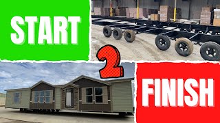 HERES HOW MOBILE HOMES ARE BUILT Start to finish manufacturing plant tour Winston Homebuilders [upl. by Pallaton]