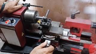 Aprendiendo a usar mini torno 1a parte  1 [upl. by Haorbed]