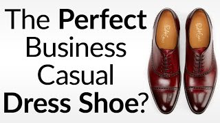 Perfect Business Casual Dress Shoe  How To Match SemiBrogue amp HalfBrogues Oxfords [upl. by Roswald]