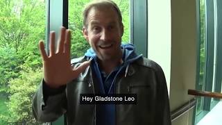 Gladstone Brookes  Gladstone Leo gets a surprise message from the Gladstone Brookes advert man [upl. by Akirdnuhs]