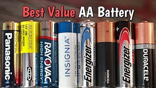 Best Value AA Battery Longest Lasting AA For The Price [upl. by Nosreme412]