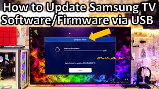 How to update Samsung TV FirmwareSoftware via USB [upl. by Haraj]