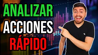 Como Analizar Acciones RÁPIDO Guía Bolsa de Valores Para Principiantes Paso a Paso [upl. by Cloe]