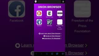 Onion Browser Onboarding and Use [upl. by Blodgett]