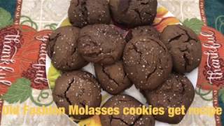 Old Fashion Molasses Cookies Get Recipe [upl. by Iret]