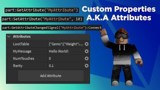 How to use Attributes to create CUSTOM properties in Roblox Studio [upl. by Dittman]