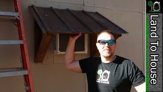 Air Conditioner Awning  Build a Workshop 37 [upl. by Brentt246]