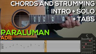 Adie  Paraluman Guitar Tutorial INTRO SOLO CHORDS AND STRUMMING  TABS [upl. by Idihc]