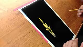 How to Pinstripe Simple Pinstriping Design 2 [upl. by Poul]