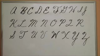 How to Write Cursive Capital Letters  Uppercase Letters  American Handwriting [upl. by Yendroc]