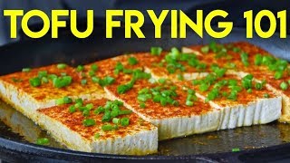 Three Chinese Tofu Frying Techniques [upl. by Berriman]