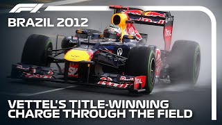 Sebastian Vettels Championship Charge  2012 Brazilian Grand Prix [upl. by Yarised]