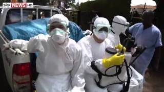 Ebola Outbreak Filming In Liberia Isolation Centre [upl. by Enale]