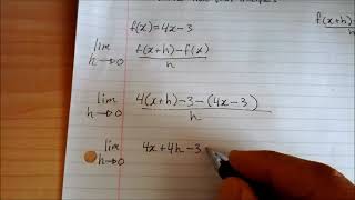 Derivative from First Principles [upl. by Belva]