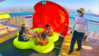 Aquaventure Waterpark  New Water Slides Atlantis The Palm Dubai [upl. by Bradway]