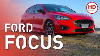 FORD FOCUS 2019 15 EcoBlue STLine recensione e prova su strada [upl. by Tierell]