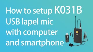 Tutorial on Setup of FIFINE Wireless Lavalier Microphone K031B with PC for Recording [upl. by Ibby]