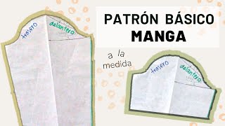 Cómo hacer PATRÓN básico de MANGA 📐 [upl. by Cardie]