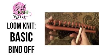 Loom Knitting How to Basic Bind Off [upl. by Husha250]