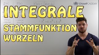 Integralrechnung Stammfunktion Wurzeln [upl. by Nnairahs]