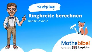 Kreisring ► Ringbreite berechnen aus Innendurchmesser und Außendurchmesser [upl. by Rhodes]