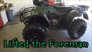 Honda Foreman 450 Lift Kit Installed [upl. by Meagher]