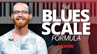 The Blues Scale Formula Piano Lesson [upl. by Worlock]