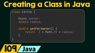 Creating a Class in Java [upl. by Berthe]