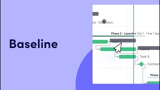 Gantt feature spotlight Baseline  mondaycom tutorials [upl. by Eidahs]