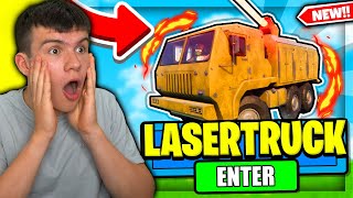 ALL NEW SECRET LASER TRUCK UPDATE CODES In Roblox Military Tycoon Codes [upl. by Esyle]