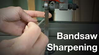 How to Sharpen Bandsaw Blades [upl. by Noskcire925]