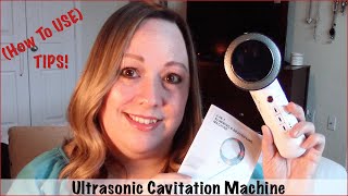 Ultrasonic Fat Cavitation Machine How To Use Tips [upl. by Artemisa]