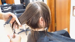 SUPER HAIRCUT – FROM LONG LOB TO SHORT STACKED BOB [upl. by Storer]