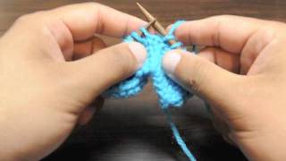 How to Knit the Knit Left Loop Increase KLL [upl. by Orv]