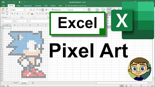 How to Create Excel Pixel Art [upl. by Ativel]