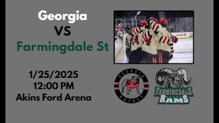 UGA vs Farmingdale State Hockey 1312025 [upl. by Paule470]