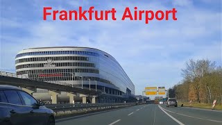 🇩🇪 Driving to Frankfurt Airport  Terminal 1 Parking [upl. by Concha75]