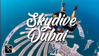 ✈️ Skydive Dubai  Skydiving over the Palm Jumeirah 🌴 [upl. by Janek]