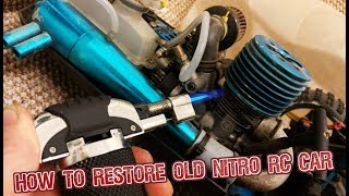 How to restore  fix your old nitro rc car PART 1  stuck piston fix [upl. by Lipson]